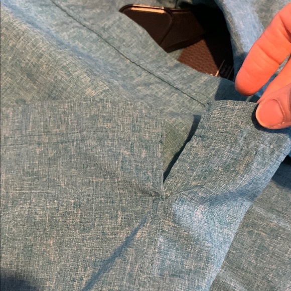Cabela's Teal Men’s Shirt Short Sleeve EUC - Picture 3 of 4